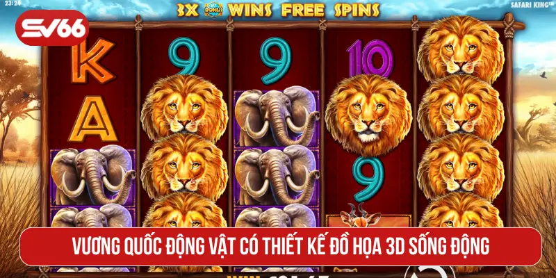 Vương quốc động vật có thiết kế đồ họa 3D sống động