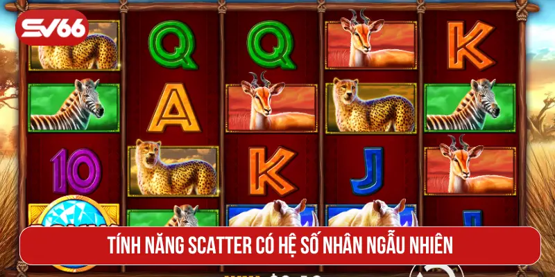 Tính năng Scatter có hệ số nhân ngẫu nhiên