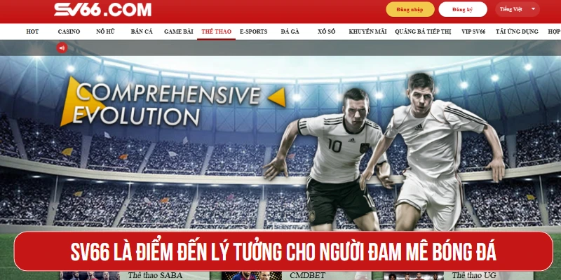 SV66 là điểm đến lý tưởng cho người đam mê bóng đá